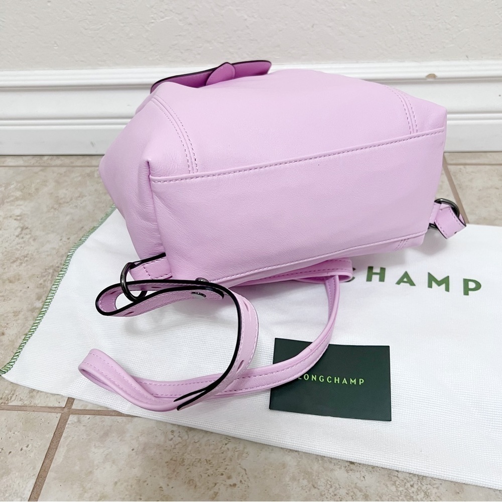 NEW Longchamp Le Pliage leather Backpack - Picture 10 of 10